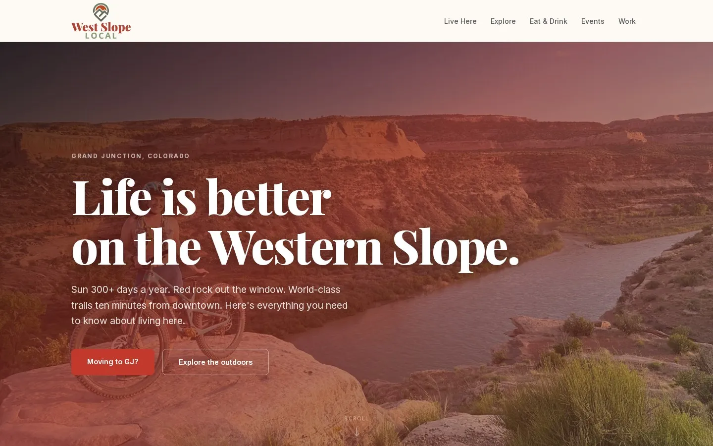 West Slope Local homepage hero — Life is better on the Western Slope
